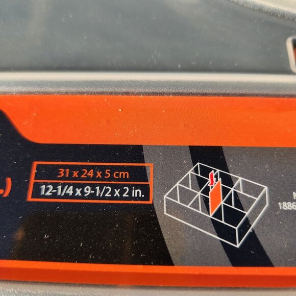 SET OF 2 NEW Divider Plastic Portable Small Parts Organizer Tool Box Toolbox Div - Picture 7 of 9